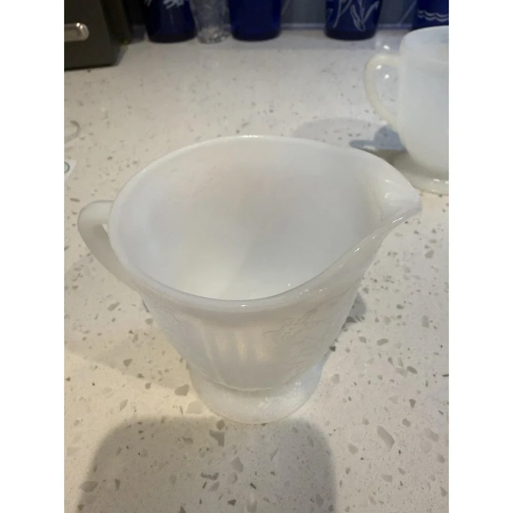 Macbeth Evans American Sweetheart Monax Creamer And Sugar Set Depression Glass